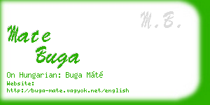 mate buga business card